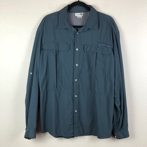 REI Men's Button Front Shirt  Sz L